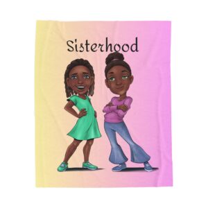 Zoe & Chloe “Sisterhood” Plush Blanket